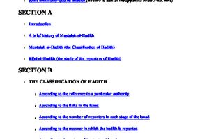 An Introduction to the Science of Hadith