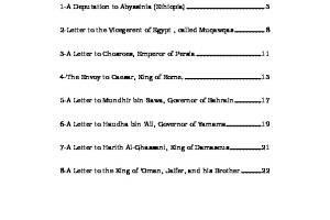 The Letters Of The Prophet Muhammad