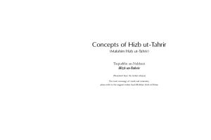 Concepts of Hizb Tahrir