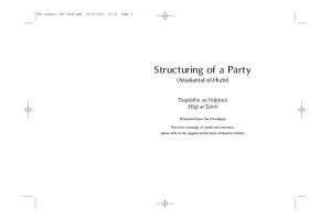 Structuring Party Takattul Hizbiyyah Taqiuddin Nabhani