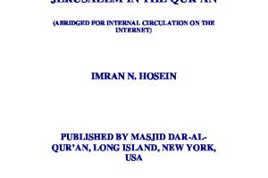 Jerusalem In The Quran